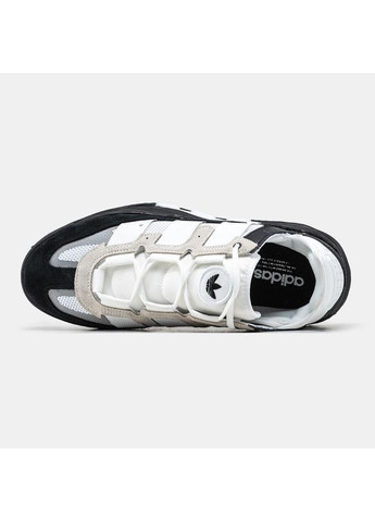 Чорні Осінні кросівки чоловічі adidas niteball black white v4 адідас найтбол No Brand