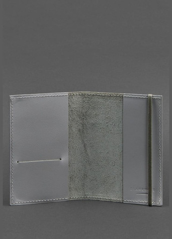 Кожаная обложка для паспорта 1.0 серая (A-027398) BlankNote (329186674)