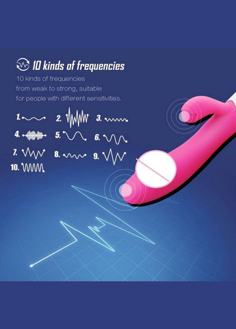 Жіночий кліторальний вібратор фалоімітатор Lover зі стимулятором точки G No Brand (340914286)