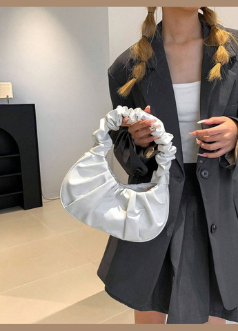 Женская сумка 6072 багет белая No Brand (296008116)