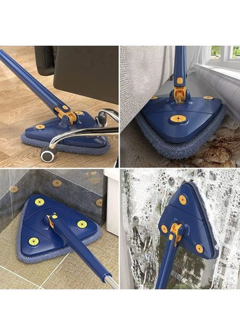 Трикутна швабра Wind Master з телескопічною ручкою та обертанням 360° No Brand - (362376120)