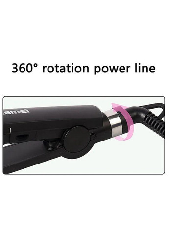 Керамическая тройная плойка для создания волн 45 Вт розовая (2390000000) Kemei JFQ-KM-2022 (340114287)