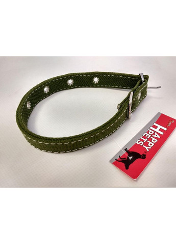 Ошейник ТМ "HappyPets", серия "Perfect" брезент.двойной 30мм*550мм No Brand (328600651)