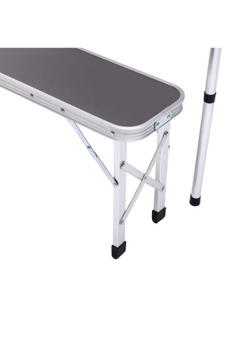 Комплект туристичний стіл + 2 лавки складні меблі Сірий JY-9060G LUGI (352617993)