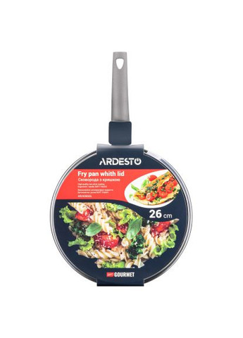Сковорода Gemini Gourmet Apulia с крышкой 26 см (AR2426GGL) Ardesto Gemini Gourmet Apulia з кришкою 26 см (369882214)