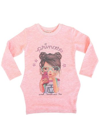 Персиковое платье 6750 меланжевый Pop Fashion (306544248)