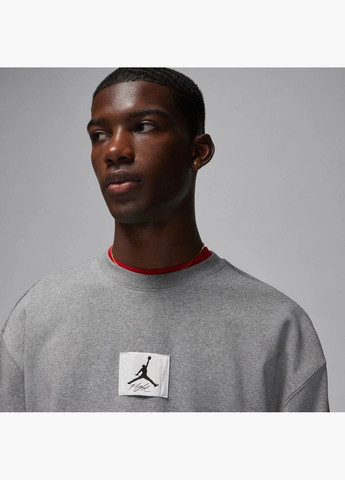 Світшот чоловічий Ess Stmt Flc Crew Grey FB6932-091 Air Jordan (326784086)