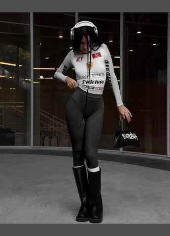 Женские теплые лосины с эффектом пуш ап. No Brand (307790863)