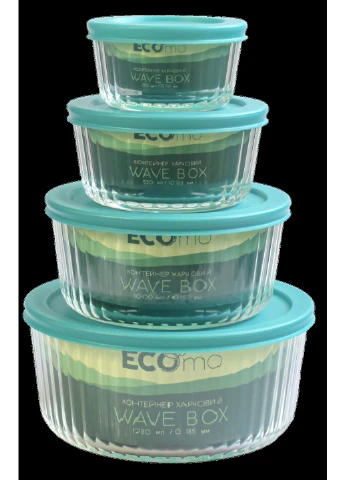 Контейнер ECOMO WAVE BOX /круглый /1000 мл (3CC100-4H) No Brand (392063162)