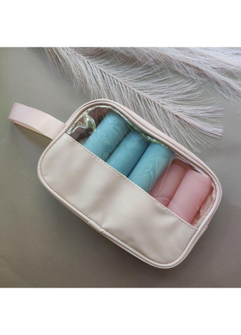 Дорожня прозора сумка 22*12*8см для косметики або туалетного приладдя No Brand (369394804)