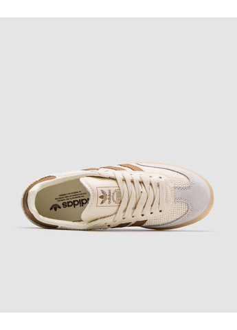 КРОССОВКИ ЖЕНСКИЕ ADIDAS SAMBA OG CREAM WHITE CARDBOARD АДИДАС САМБА No Brand белые демисезоны (368885829)