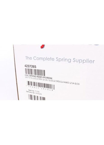 Пружина подв. задн. HYUNDAI (выр-во ) 4237265 C.I.U Lesjofors (345785275)