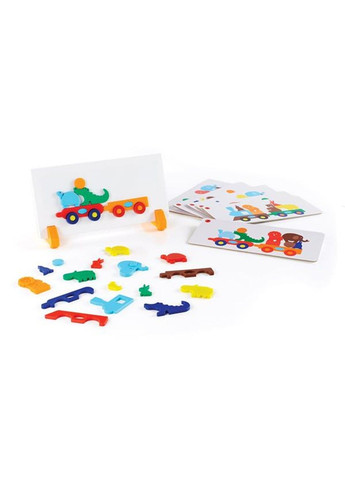 Тематический набор магнитов Manipulatives Поезд со зверями (G5092) Guidecraft (331296373)