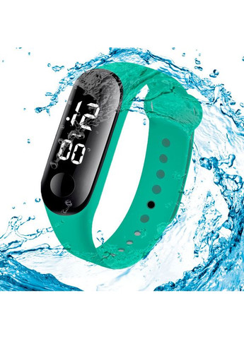 Дитячий сенсорний електронний годинник з браслетом водонепроникний Зелений PRC (262890212)