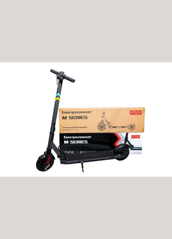 Електросамокат 0809 Pro 350W, 36V, 10AH, Ø-200мм, 30 км/год, iOS/Android, колір - Чорний Atlas (302894337)