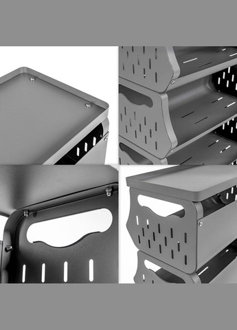 Стелаж універсальний для зберігання триярусний 60х30х77см SW-00002259 Sticker Wall (337341907)