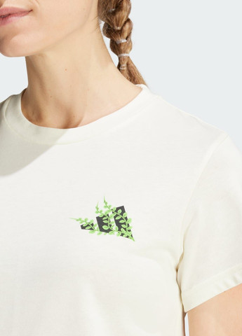Бежевая всесезон футболка earth day graphic adidas