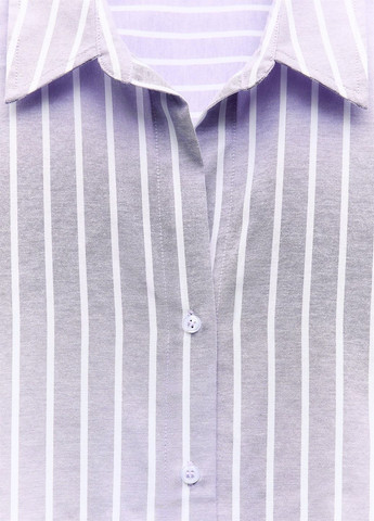 Фиолетовая кэжуал рубашка однотонная Zara