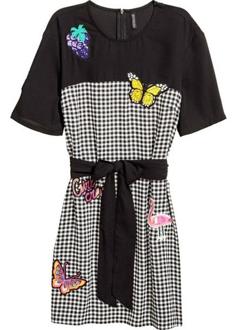 Черно-белое платье H&M