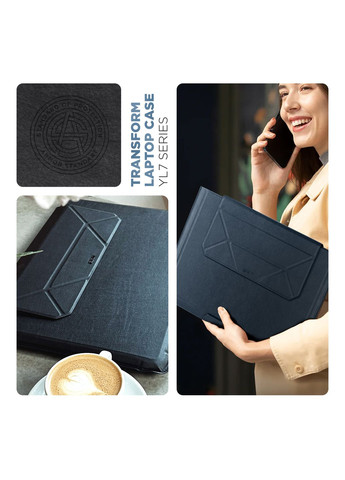 Чехол для ноутбука Laptop Sleeve Stand YL7 16 Black (ARM69064) ArmorStandart (280439016)
