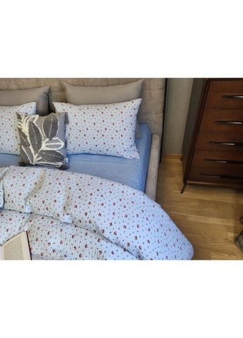 Постільна білизна з резинкою Крапо DUO, ранфорс гофра (жатка) Двухспальний розмір, наволочки 50/70 No Brand (364220434)