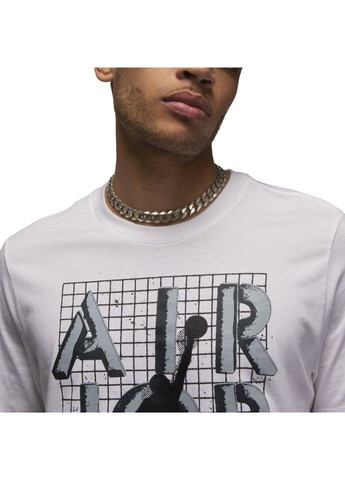 Белая футболка m j brand jm stack ss crew Jordan