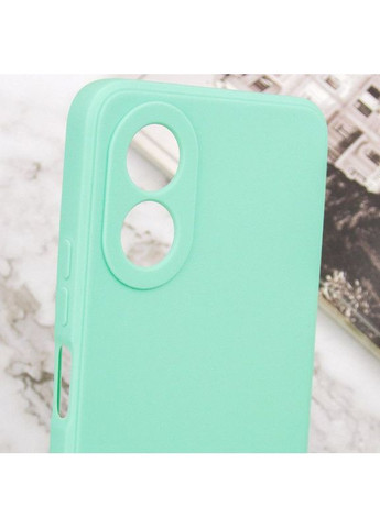 Силіконовий чохол Candy Full Camera для Oppo A78 4G М'ятний Epik (372163654)