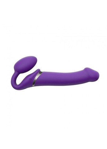 Безремінний страпон з вібрацією Strap-On-Me Vibrating Violet L, діам. 4,2 см, пульт ДК, регульований No Brand (366879083)