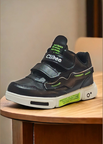 Чорні Осінні дитячі кросівки хайтопи для хлопчика 99 Clibee