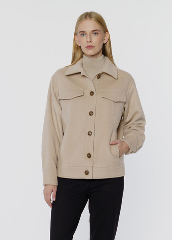 Бежевая зимняя куртка женская бежевая Arber Jacket shirt W1