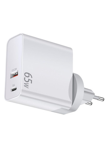 Зарядний пристрій XON PowerCharge 65W (PD65) USB Type-C (PCCW0065AC0W 5924) Білий XON E-Tech (303428936)