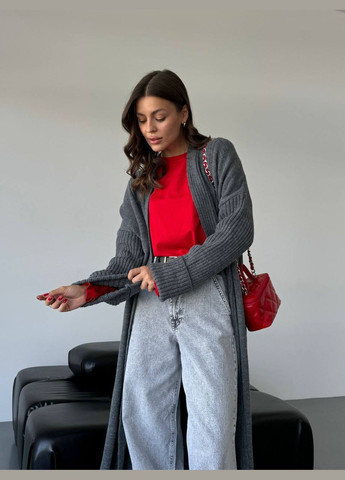 Жіночий кардиган довжини максі без застібки MonCher (347584656)