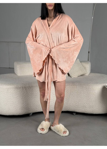 Женский велюровый халат No Brand (362575100)