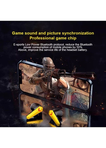 Бездротові ігрові навушники JX20 Навушники з зарядним кейсом і мікрофоном Навушники геймерські Графіт TWS (367402033)