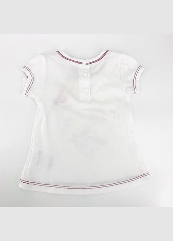 Біла демісезонна футболка, арт. 151-0062/6, біла/серце, 92 см, 2 роки Bubble Kids