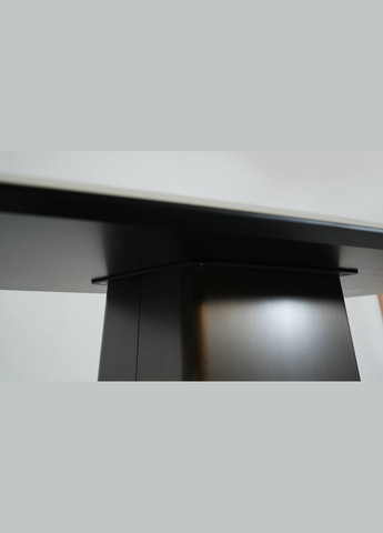 Стол Титан обеденный белый глянец 1800x900x750 графит ноги Prestol (352267818)