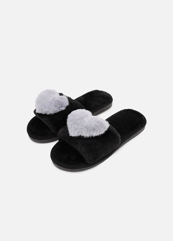 Черные тапочки домашние женские цвет черный cb-00276831 No Brand