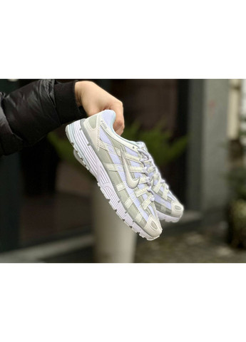КРОССОВКИ ЖЕНСКИЕ NIKE P-6000 WHITE GREY НАЙК П-6000 No Brand серые демисезоны (367172751)