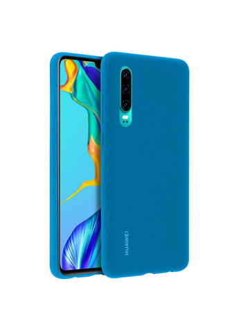 Чехол защитный противоударный Huawei P30 Silicone Car Case Силикон Синий No Brand (341316111)
