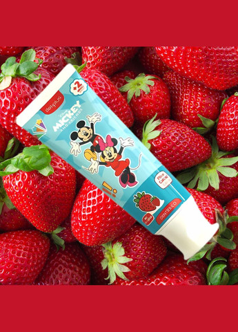Детская зубная паста MICKEY and Friends клубника 75 мл Deliplus (311667450)