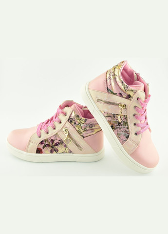 Розовые осенние детские ботинки p110pink, 20,5, Clibee