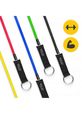 Набір трубчастих еспандерів 5 шт 5-14 кг (P-5907739312471) 4FIZJO (349650188)