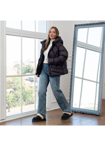 Коричневая зимняя куртка зимняя женская SK