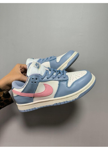 Розовые демисезонные кроссовки мужские nike sb dunk low blue pink найк сб данк No Brand