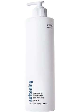 Смягчающий шампунь кондиционер с протеинами шелка Softening Shampoo & Conditioner Silk Proteins 500ml (2-958178) Scalp (380132629)