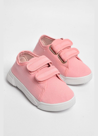 Мокасины детские светло-розового цвета на липучке Let's Shop (297983150)