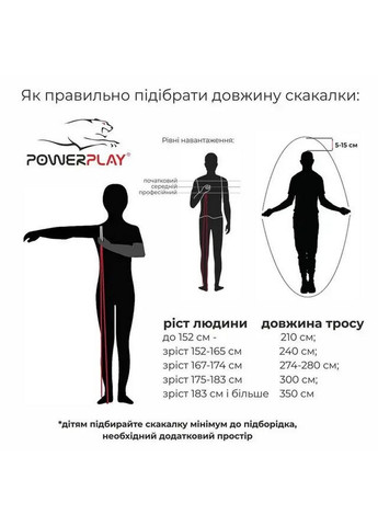 Скакалка швидкісна 4210 PowerPlay (293421445)