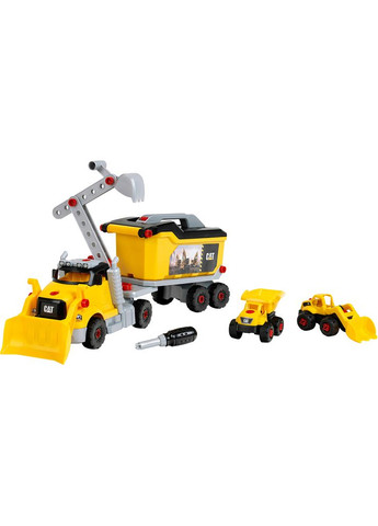 Игровой набор Cat Грузовик 4 в 1 с экскаватором и самосвалом (3252) Klein (370033416)