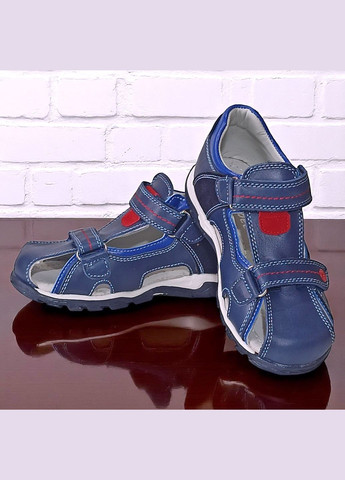 Закриті шкіряні босоніжки сандалії на липучках Клібі Clibee (336147442)