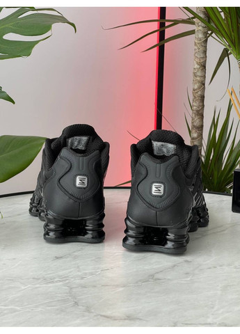 Чорні Осінні кросівки чоловічі і жіночі nike shox tl black | найк шокс тл чорні No Brand